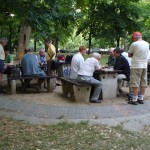 Die Schachspieler im Park