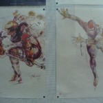 Plakate der olympischen Winterspiele von 1984 in Sarajevo im Museum der modernen olympischen Spiele