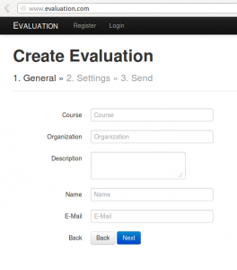 Course Evaluation Software Prototype