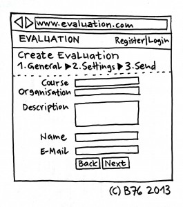 Course Evaluation Software Sketch